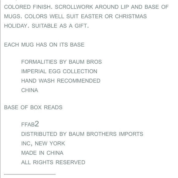 NWT Vintage Formalities IMPERIAL EGG COLLECTION - Picture 13 of 13